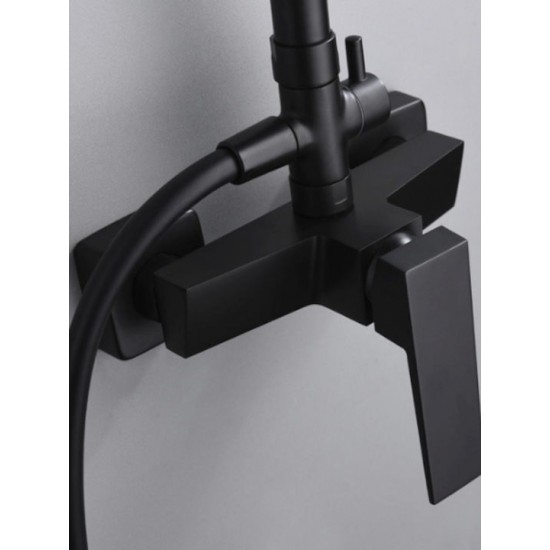 Στήλη Ντουζ 2 Εξόδων Excel Karratu Black Matt 170125312 Μαύρο Ματ Στήλη Ντουζ 2 Εξόδων Excel Karratu Black Matt 170125312 Μαύρο Ματ