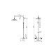 Στήλη Ντουζ 2 Εξόδων Excel Viento Black Matt 170135514 Μαύρο Ματ Στήλη Ντουζ 2 Εξόδων Excel Viento Black Matt 170135514 Μαύρο Ματ