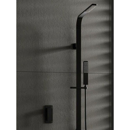 Στήλη Ντουζ 2 Εξόδων Excel Alegria Black Matt 173135101 Μαύρο Ματ Στήλη Ντουζ 2 Εξόδων Excel Alegria Black Matt 173135101 Μαύρο Ματ