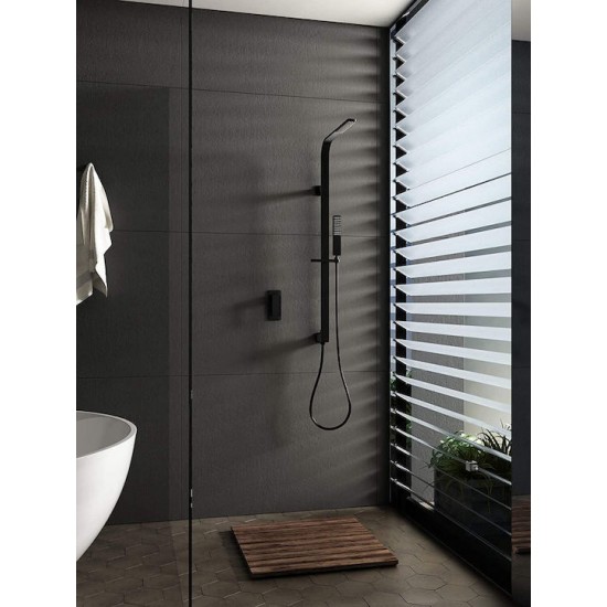Στήλη Ντουζ 2 Εξόδων Excel Alegria Black Matt 173135101 Μαύρο Ματ Στήλη Ντουζ 2 Εξόδων Excel Alegria Black Matt 173135101 Μαύρο Ματ