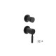 Μίκτης Εντοιχισμού 3 εξόδων La Torre New Tech Black Matt 