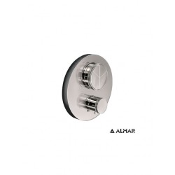 Almar Thermo Θερμοστατικός Μίκτης Εντοιχισμού 3 Εξόδων και Κιτ Εντοιχισμού E176633-110 E134001 Inox
