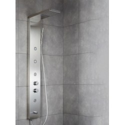 Στήλη ντους - Υδρομασάζ θερμομικτική 5 εξόδων Dolce Vita Elite Inox