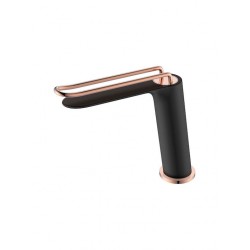 Μπαταρία Νιπτήρα Αναμεικτική Excel Mona Rose Gold - Black Matt 170125420