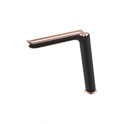 Μπαταρία Νιπτήρα Ψηλή Αναμεικτική Excel Mona Rose Gold - Black Matt 170125421