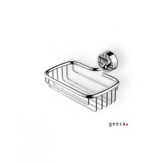 Σπογγοθήκη-μπουκαλοθήκη σχαρωτή Geesa Chrome 2714 Χρωμέ Σπογγοθήκη-μπουκαλοθήκη σχαρωτή Geesa Chrome 2714 Χρωμέ