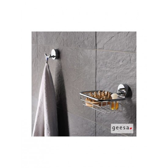 Σπογγοθήκη-μπουκαλοθήκη σχαρωτή Geesa Chrome 2714 Χρωμέ Σπογγοθήκη-μπουκαλοθήκη σχαρωτή Geesa Chrome 2714 Χρωμέ