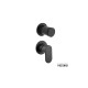 Μίκτης Εντοιχισμού 3 Εξόδων Με Εκτροπέα Armando Vicario Glam Black Matt Μίκτης Εντοιχισμού 3 Εξόδων Με Εκτροπέα Armando Vicario Glam Black Matt