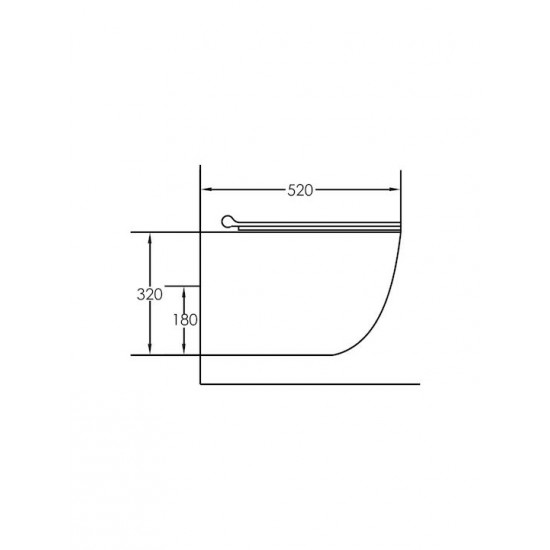 Λεκάνη Kρεμαστή Λευκή με Kάλυμμα Slim Soft Close Blanco Ceramica Loria 2200300