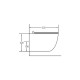 Λεκάνη Kρεμαστή Λευκή με Kάλυμμα Slim Soft Close Blanco Ceramica Loria 2200300