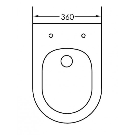 Λεκάνη Kρεμαστή Λευκή με Kάλυμμα Slim Soft Close Blanco Ceramica Loria 2200300