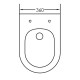 Λεκάνη Kρεμαστή Λευκή με Kάλυμμα Slim Soft Close Blanco Ceramica Loria 2200300