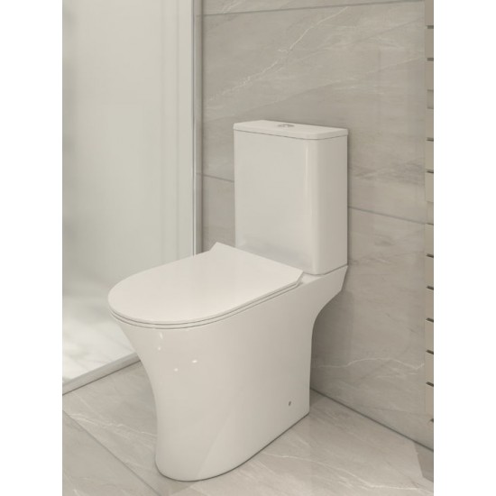 Λεκάνη Δαπέδου Blanco Ceramica Loria Rimless 2200100 Οριζόντιας Αποχέτευσης και Κάλυμμα Duroplast Slim Soft Close Λεκάνη Δαπέδου Blanco Ceramica Loria Rimless 2200100 Οριζόντιας Αποχέτευσης και Κάλυμμα Duroplast Slim Soft Close