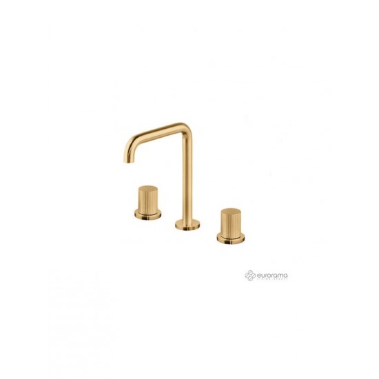 Μπαταρία Νιπτήρος 3 Οπών Eurorama Oso 178331-201 Light Gold Brushed Μπαταρία Νιπτήρος 3 Οπών Eurorama Oso 178331-201 Light Gold Brushed