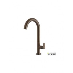 Μπαταρία Νιπτήρα Ψηλή Armando Vicario Slim Tuscany Brass 500041-541 Με Βαλβίδα Κλικ-Κλακ