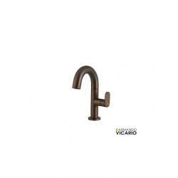 Μπαταρία Νιπτήρα Αναμεικτική Armando Vicario Slim Tuscany Brass 500010-541 Με Βαλβίδα Κλικ-Κλακ