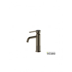 Μπαταρία Νιπτήρα Αναμεικτική Armando Vicario Lumiere Black Brushed 516010-410 Με Βαλβίδα clic-clac