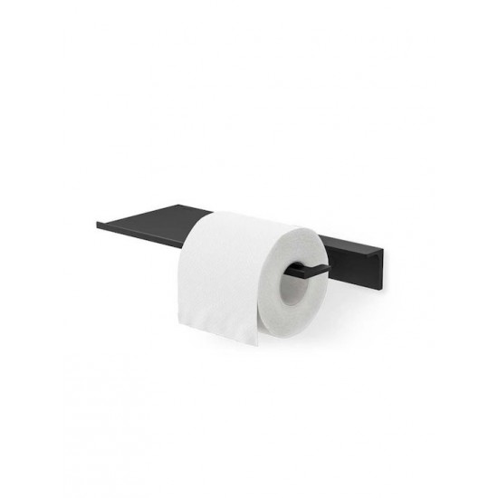 Χαρτοθήκη Επιτοίχια Με Εταζέρα Geesa Leev Black Matt 8209/28-400 Μαύρο Ματ Χαρτοθήκη Επιτοίχια Με Εταζέρα Geesa Leev Black Matt 8209/28-400 Μαύρο Ματ