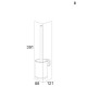 Επίτοιχο Πιγκάλ Geesa Cooper Inox/Black Matt 800229-110 Επίτοιχο Πιγκάλ Geesa Cooper Inox/Black Matt 800229-110