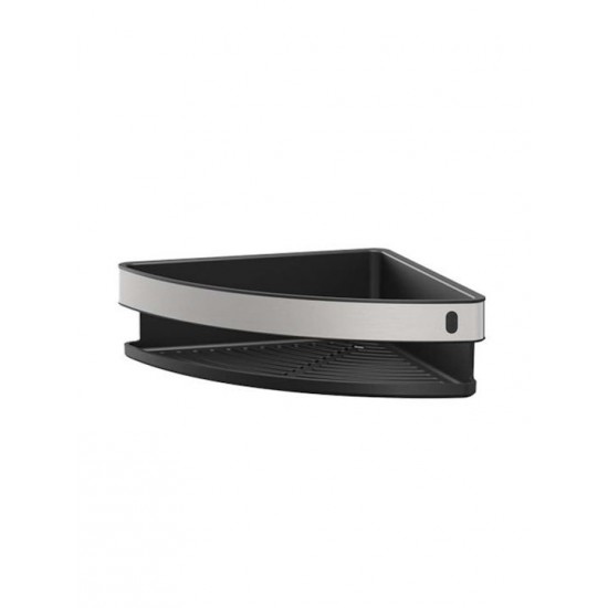 Σπογγοθήκη Γωνιακή 21x21cm Geesa Cooper Inox/Black Matt 800235-110 Σπογγοθήκη Γωνιακή 21x21cm Geesa Cooper Inox/Black Matt 800235-110