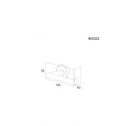 Χαρτοθήκη Geesa Cooper Inox/Black Matt 800222-110