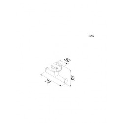 Κρεμαστό Άγκιστρο Geesa Leev Black Matt 8215-400 Μαύρο Ματ