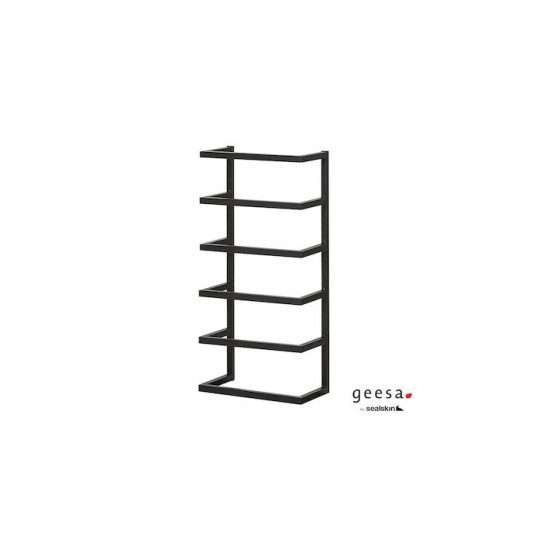 Επίτοιχη Ραφιέρα Πετσετών 24x12x48cm Geesa Sealskin Μαύρο Ματ 30746-400 Επίτοιχη Ραφιέρα Πετσετών 24x12x48cm Geesa Sealskin Μαύρο Ματ 30746-400