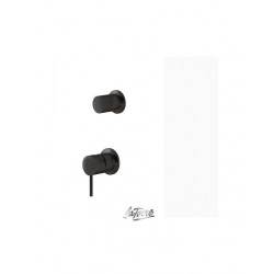 Μίκτης εντοιχισμού 3 εξόδων Με Εκτροπέα ELLE 316 La Torre Black Brushed