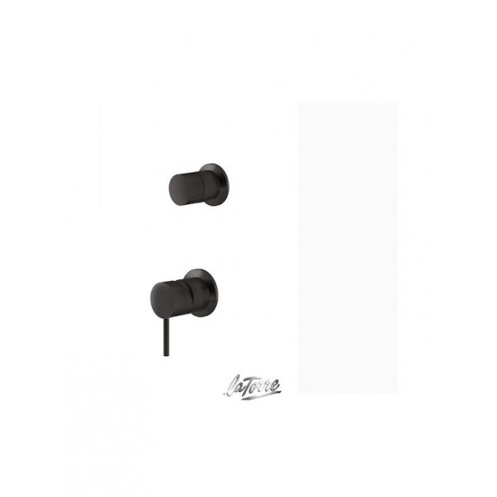 Μίκτης εντοιχισμού 3 εξόδων Με Εκτροπέα ELLE 316 La Torre Black Brushed Μίκτης εντοιχισμού 3 εξόδων Με Εκτροπέα ELLE 316 La Torre Black Brushed