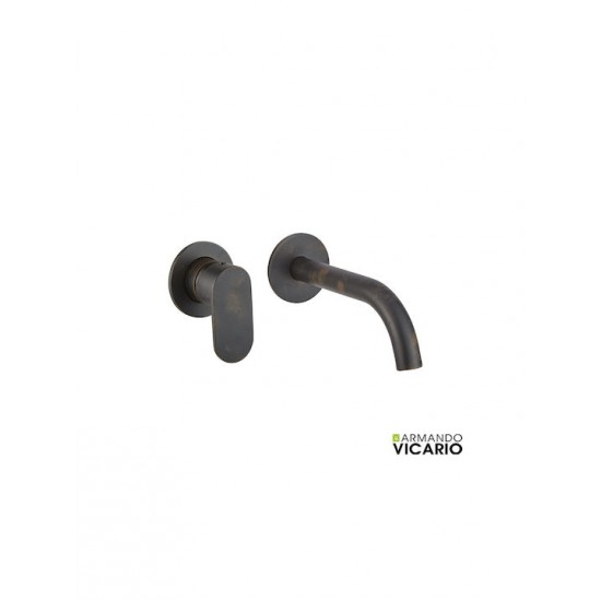 Εντοιχιζόμενη μπαταρία νιπτήρα Armando Vicario Slim 500045-424 Rusty Black