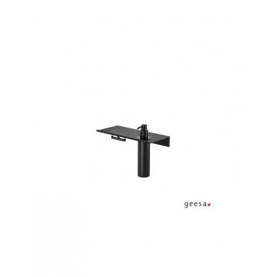 Εταζέρα Με Διανομέα Και Διπλό Άγγιστρο 28cm Geesa Leev Black Matt 8216/28-400 Μαύρο Ματ Εταζέρα Με Διανομέα Και Διπλό Άγγιστρο 28cm Geesa Leev Black Matt 8216/28-400 Μαύρο Ματ