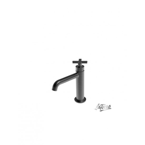 Μπαταρία Νιπτήρα Αναμεικτική La Torre Elle Cross Black Brushed 38004-410 Με Βαλβίδα clic-clac Μπαταρία Νιπτήρα Αναμεικτική La Torre Elle Cross Black Brushed 38004-410 Με Βαλβίδα clic-clac