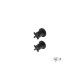 Μίκτης Εντοιχισμού La Torre Elle Cross Black Matt 38316-400 Με Εκτροπέα 2/3 Εξόδων