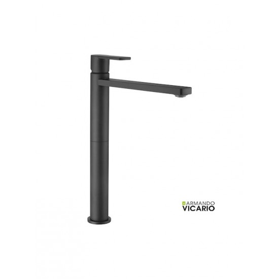 Μπαταρία Νιπτήρος Ψηλή Armando Vicario Glam 610041-400 Black Matt Με Βαλβίδα Clic-Clac Μπαταρία Νιπτήρος Ψηλή Armando Vicario Glam 610041-400 Black Matt Με Βαλβίδα Clic-Clac