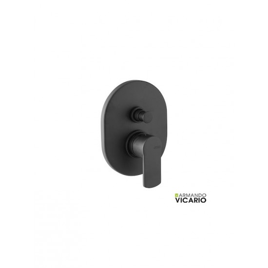 Μίκτης Εντοιχισμού 2 Εξόδων Armando Vicario Glam 610050D-400 Black Matt Μίκτης Εντοιχισμού 2 Εξόδων Armando Vicario Glam 610050D-400 Black Matt