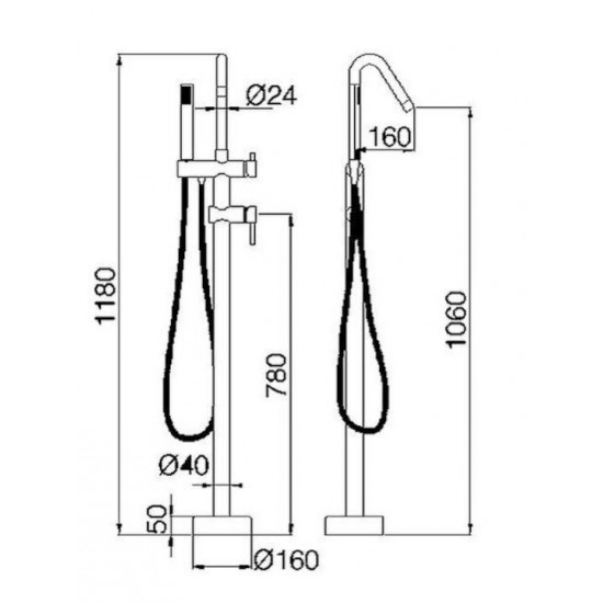 Μπαταρία Μπανιέρας Ελεύθερη IMEX CORCEGA BBECO1/BGM 
