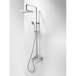 Στήλη Ντουζ La Torre Profili Plus Χρωμέ 83-144 cm 46025-100 2 Εξόδων Με Ρυθμιζόμενη Κολώνα 