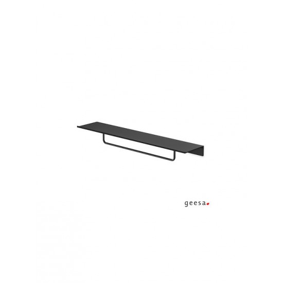 Εταζέρα Με Πετσετοκρεμάστρα 60cm Geesa Leev Black Matt 8207/60-400 Μαύρο Ματ Εταζέρα Με Πετσετοκρεμάστρα 60cm Geesa Leev Black Matt 8207/60-400 Μαύρο Ματ