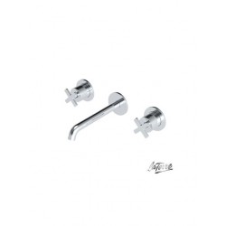 Μπαταρία Νιπτήρα Εντοιχισμού 3 Οπών La Torre Elle Cross Χρωμέ 38118-100