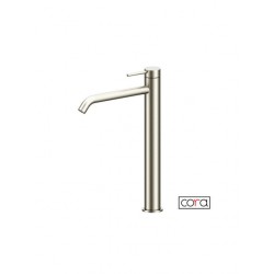 Μπαταρία νιπτήρος Ψηλή Cora Cosmo 316L 6113-111 Mε Βαλβίδα Clic-Clac Inox Brushed