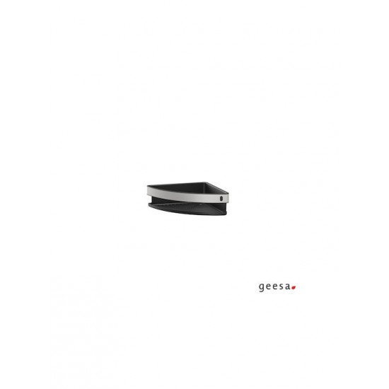 Σπογγοθήκη Γωνιακή 21x21cm Geesa Cooper Inox/Black Matt 800235-110 Σπογγοθήκη Γωνιακή 21x21cm Geesa Cooper Inox/Black Matt 800235-110