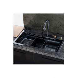 Ένθετος Νεροχύτης από Inox Multi Nanotech Sanitec 108045 Μ80xΠ45cm 