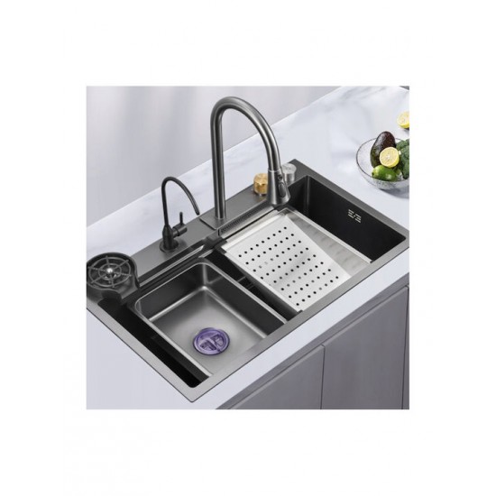 Ένθετος Νεροχύτης από Inox Multi Nanotech Sanitec 108045 Μ80xΠ45cm Ένθετος Νεροχύτης από Inox Multi Nanotech Sanitec 108045 Μ80xΠ45cm