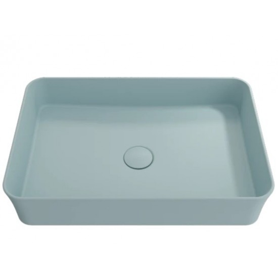 Νιπτήρας Μπάνιου Πορσελάνης Sottile Slim Line Matt Ice Blue (Μπλε-Γαλάζιο) 54,8Χ37,2Χ11,5 εκ. Επικαθήμενος χωρίς Οπή για Βρύση Νιπτήρας Μπάνιου Πορσελάνης Sottile Slim Line Matt Ice Blue (Μπλε-Γαλάζιο) 54,8Χ37,2Χ11,5 εκ. Επικαθήμενος χωρίς Οπή για Βρύση