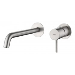 Μπαταρία Νιπτήρος Εντοιχιζόμενη Μικτική IMEX MONZA GLM039/NQ Νίκελ Ματ