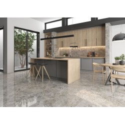 Πλακάκι Iseo Gris Pulido 60x120 Γκρι Γυαλιστερό