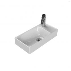 Επικαθήμενος Νιπτήρας Πορσελάνης 50x25cm Cerastyle Sharp 037200-u Λευκό