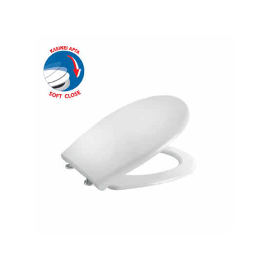 Κάλυμμα Λεκάνης Soft Close Duroplast Λευκό 56-3264 Ocean Viospiral 42.9x36.1cm