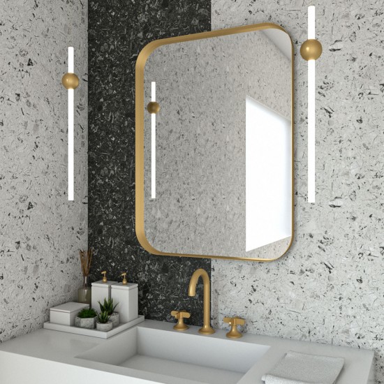 Κρεμαστός Καθρέπτης Iron Curved Angle 60x80 εκ. Ορθογώνιος Gold Mat (Χρυσό Ματ) Κρεμαστός Καθρέπτης Iron Curved Angle 60x80 εκ. Ορθογώνιος Gold Mat (Χρυσό Ματ)