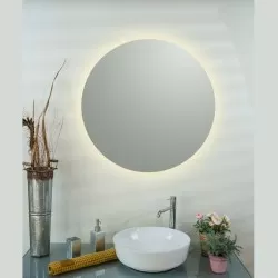 Outlet Καθρέπτης Μπάνιου Στρογγυλός Circle Φ42εκ. με Led Ροντέ